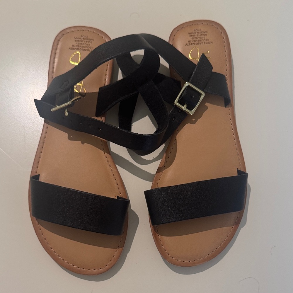 Black Kids Sandals